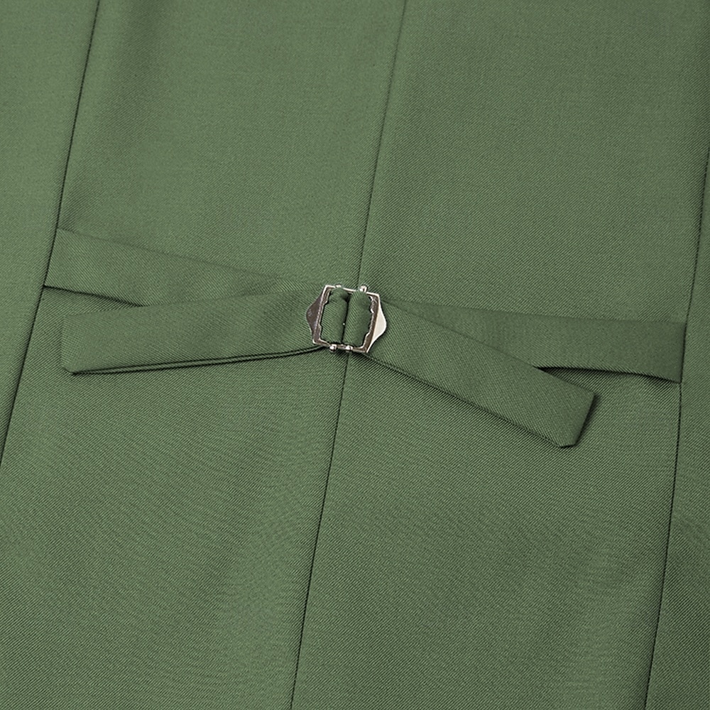 Costumes de mariage pour hommes Affaires Noire Sauge Mode Formelle Été Couleur unie Coupe standard 3 pièces Simple bouton Deux boutons de 2025 ? $136.99 –P16
