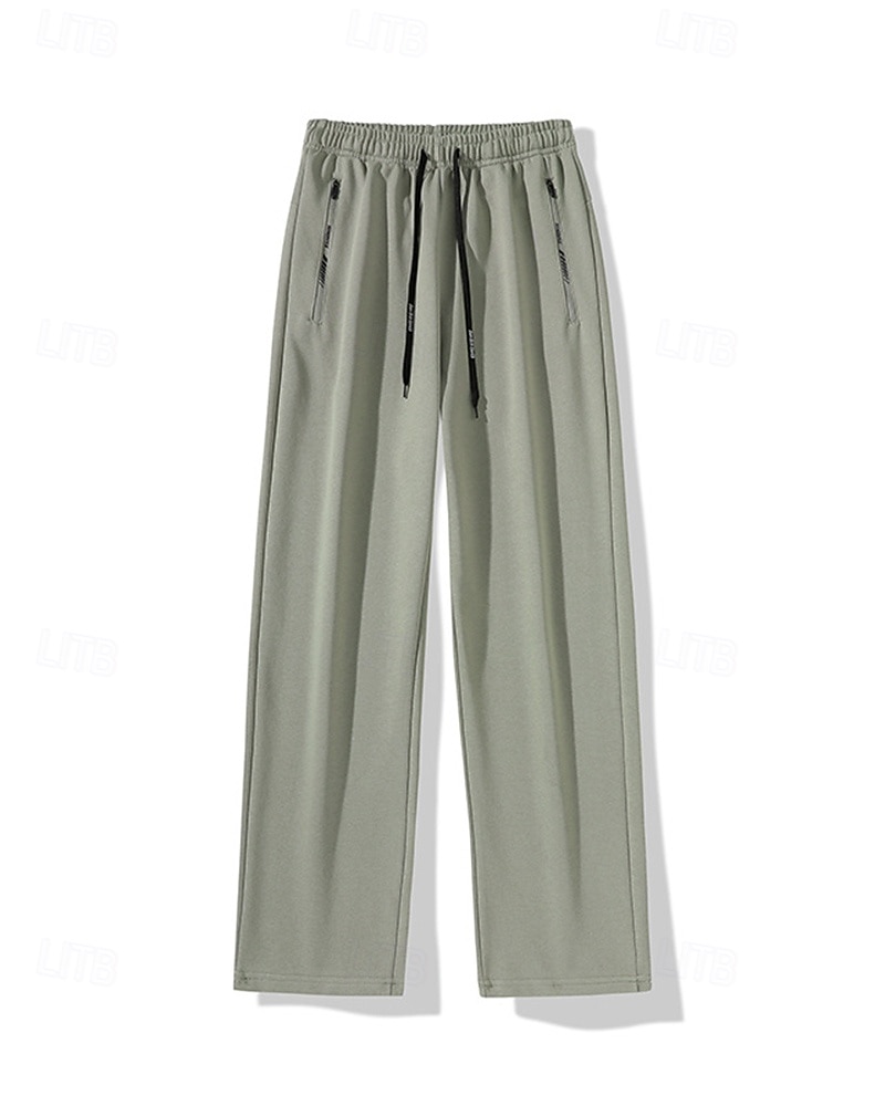 Муж. Штаны Широкие брюки Спортивные штаны Карман Кулиска Завышенная Нижняя часть Одежда для спорта и отдыха Для спортивного зала Тренировка Осень Быстровысыхающий Дышащий 2025 - $15.49 –P9