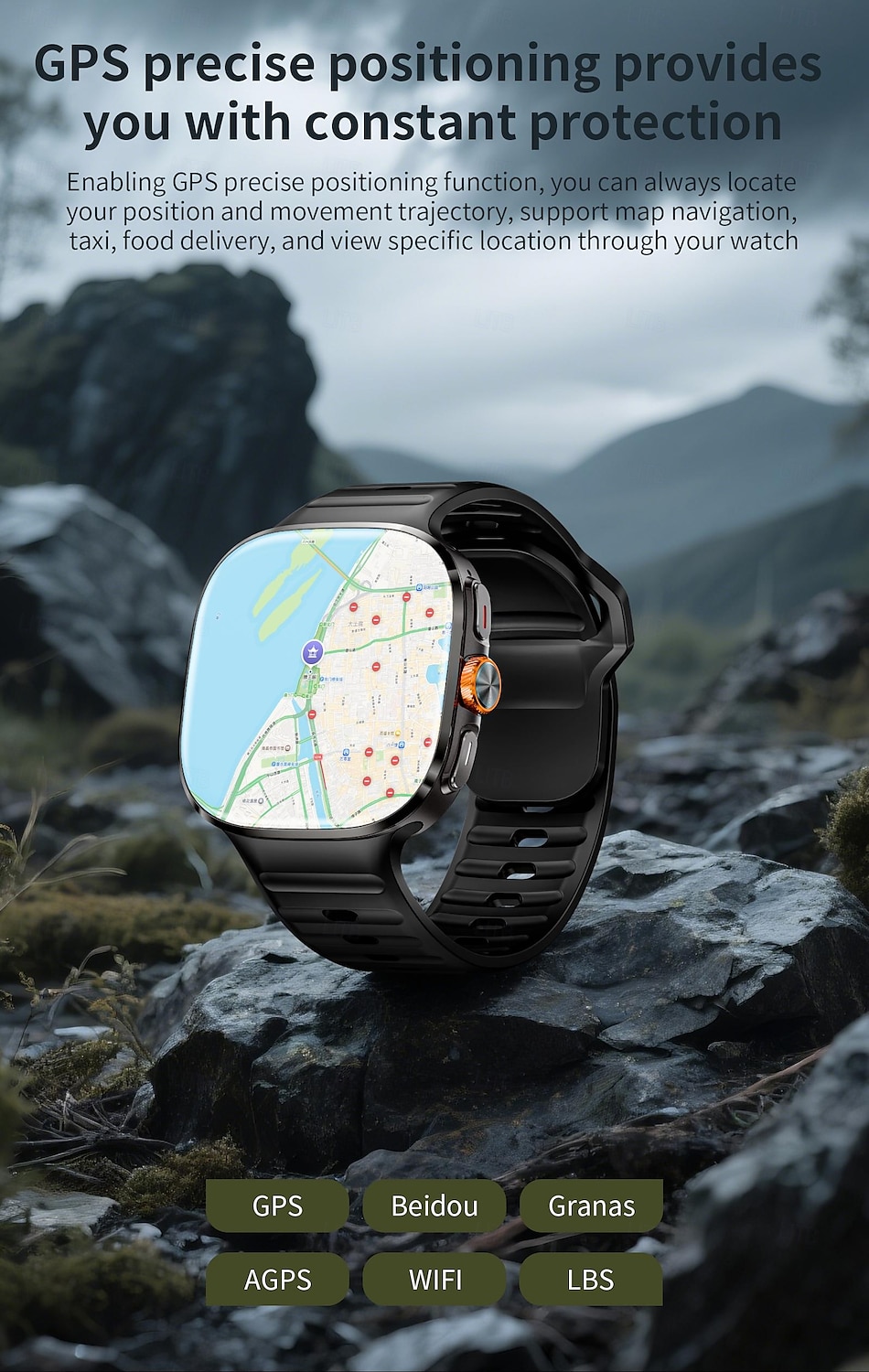 LOKMAT APPLLP 6 MAX Smart Watch 2.16 inch 4G LTE Cellular Smartwatch Phone 3G 4G 3G Pedometer Call Reminder Activity Tracker Compatible with Android iOS Women Men GPS Hands-Free Calls Media Control 2025 - $164.99 –P17