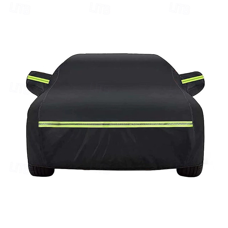 Capa de carro resistente à prova d'água, proteção máxima contra chuva, neve, raios UV, vento e poeira, com faixa reflexiva de 2025 por $43.99 –P1