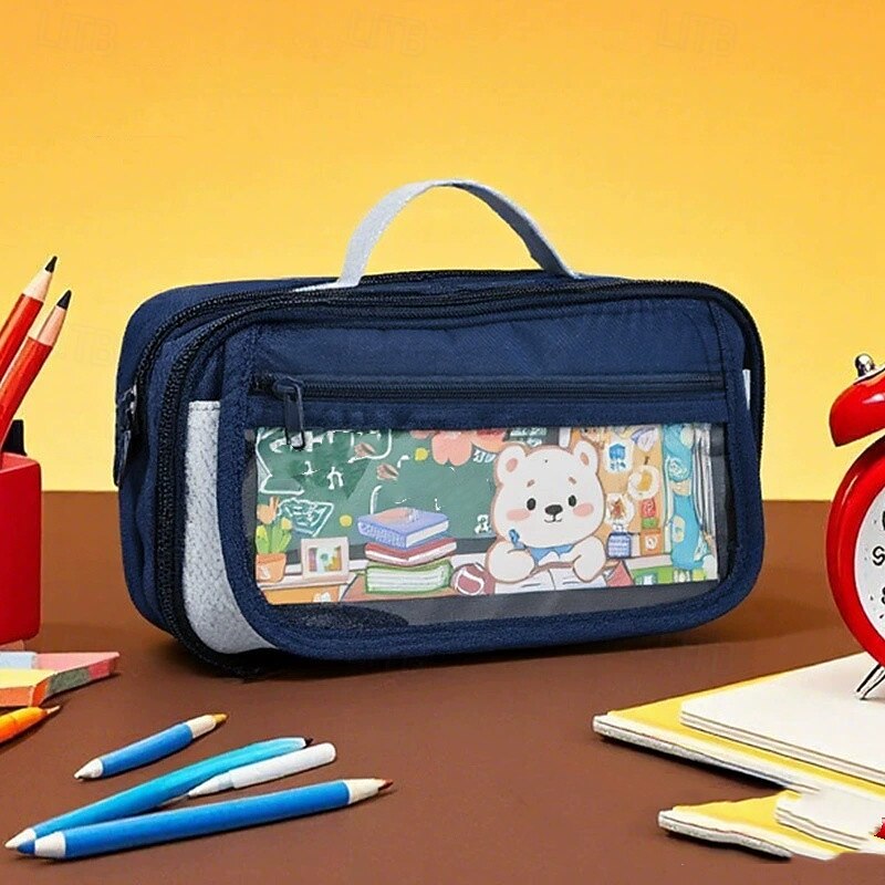 Astuccio portapenne alla moda per bambini, design creativo, colore unito, cancelleria, album, materiale scolastico per bambini del 2025 a $11.99 –P3