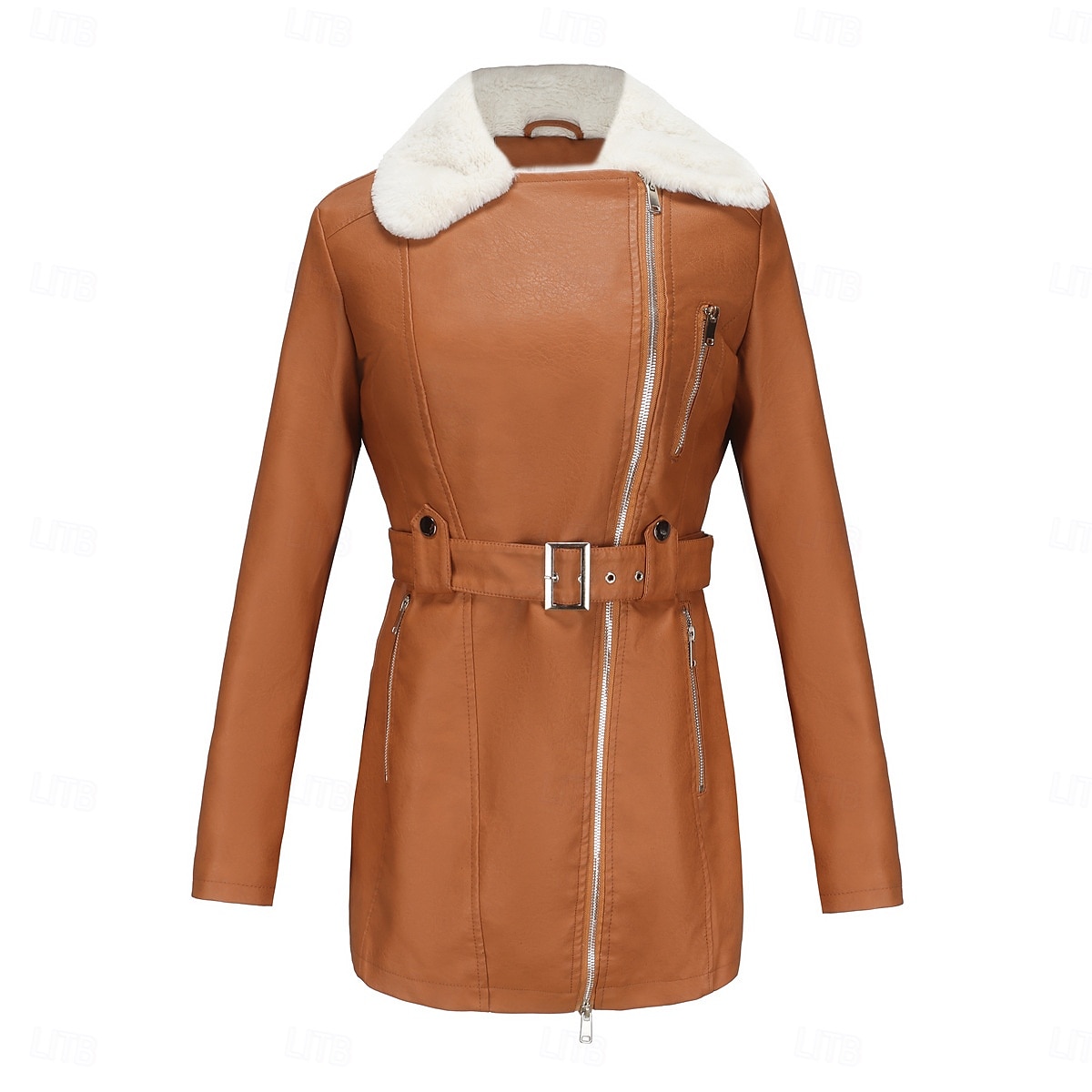 Femmes Veste en Polaire Confortable Fermeture intégrale Mode street style Uni Extérieur Décontracté Quotidien Régulier Col Rabattu Coupe régulière manche longue Vêtements d'extérieur Noir Bleu Chameau de 2025 ? $51.99 –P13