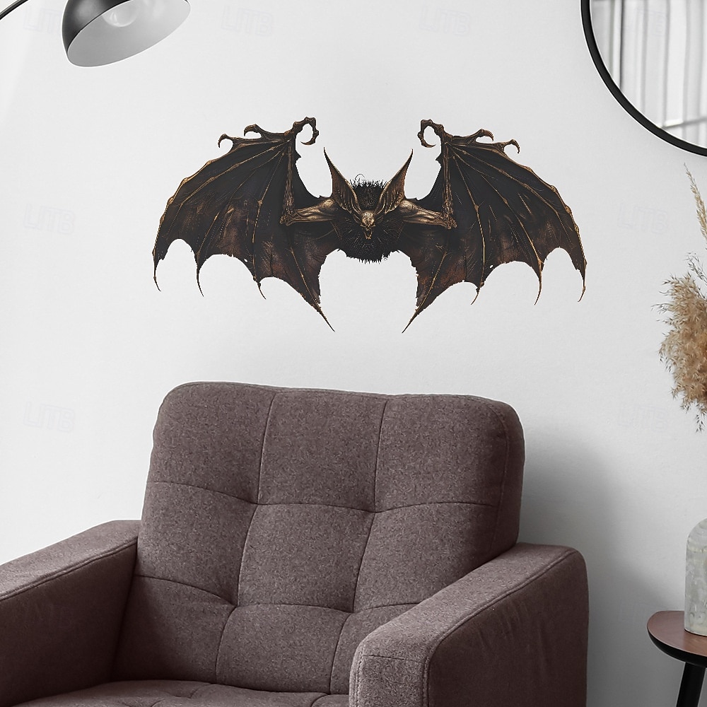 Autocollants muraux chauve-souris effrayants d'Halloween, autocollants chauve-souris 3D autocollants pour chambre à coucher, salon, entrée, décoration murale effrayante d'Halloween pour la maison ou de 2025 ? $6.49 –P6