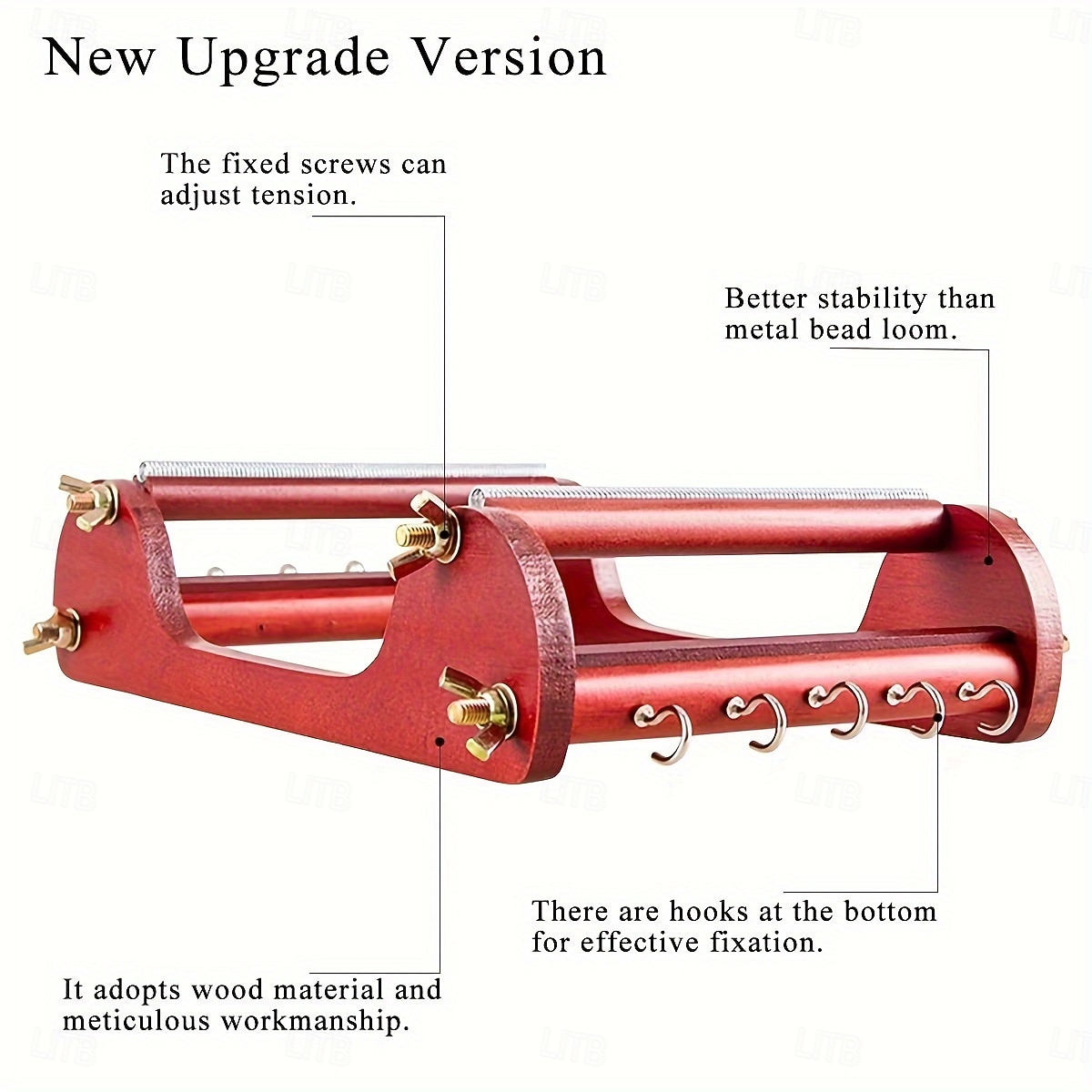 Wooden Bead Loom Kit 10*8*2.7inch Jewelry Making Bead Tools includes Threads Tweezers Beads Jewelry Making Tool Use to Create Bracelets Necklaces Belts and More 2025 - $82.99 –P5