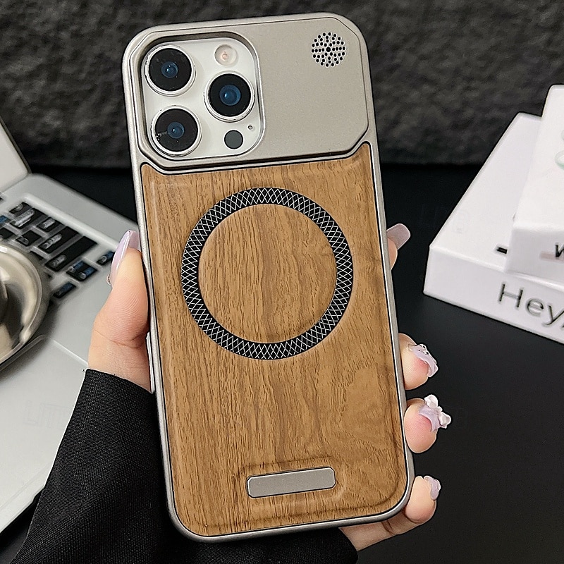 telefon Carcasă Pro iPhone 17 Pro Max 17 Air 16 15 14 Pro Max Plus 13 Pro Max Zadní kryt Magnetické Nárazuvzdorné Textura dřeva PC 2025 - $8.99 –P3