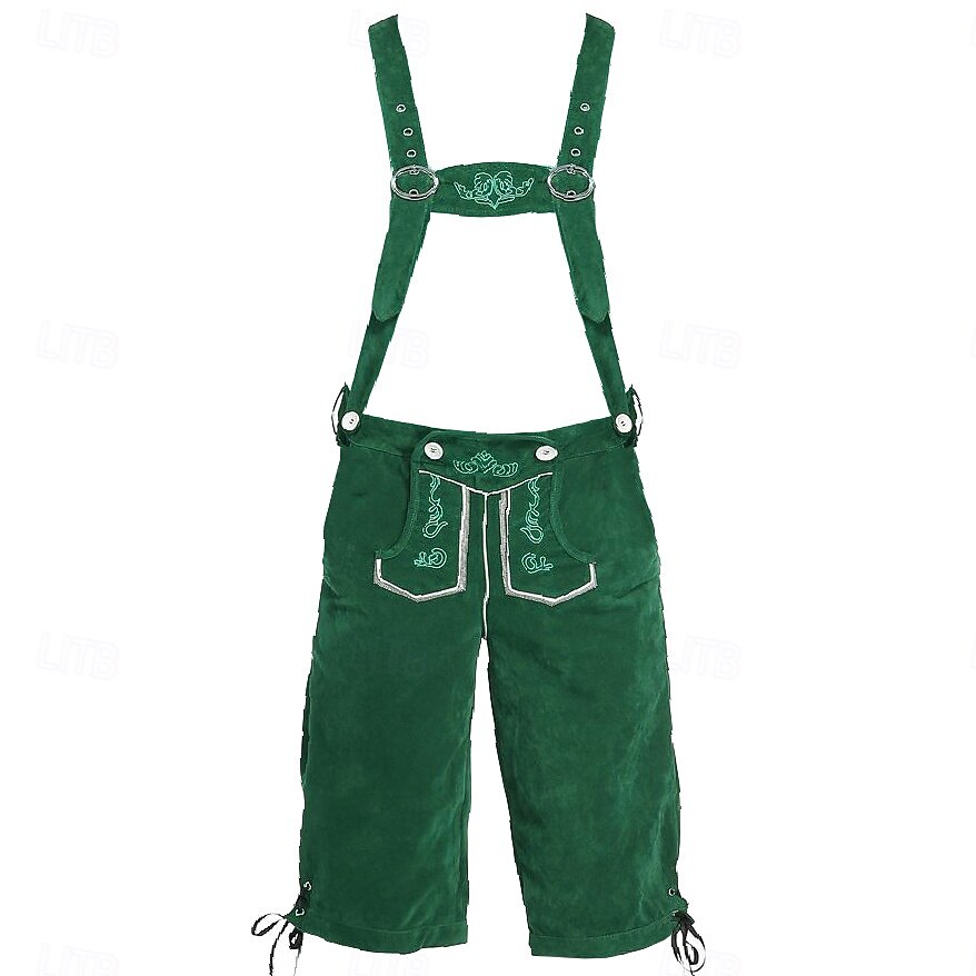 Oktoberfest Lederhosen Hemd Alpine Hoed Bavarian Duits Weiden Voor heren Carnaval Feest Bierfestival Doek in traditionele stijl Blouse Short Outfits 2026 - $57.99 –P13