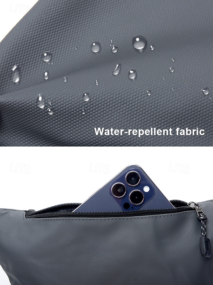 Men's Water-Repellent Nylon Waist Bag – Multi-Pocket Casual Crossbody Fanny Pack for Outdoor Travel, Hiking and Daily Use 2026 - $9.99 –P9
