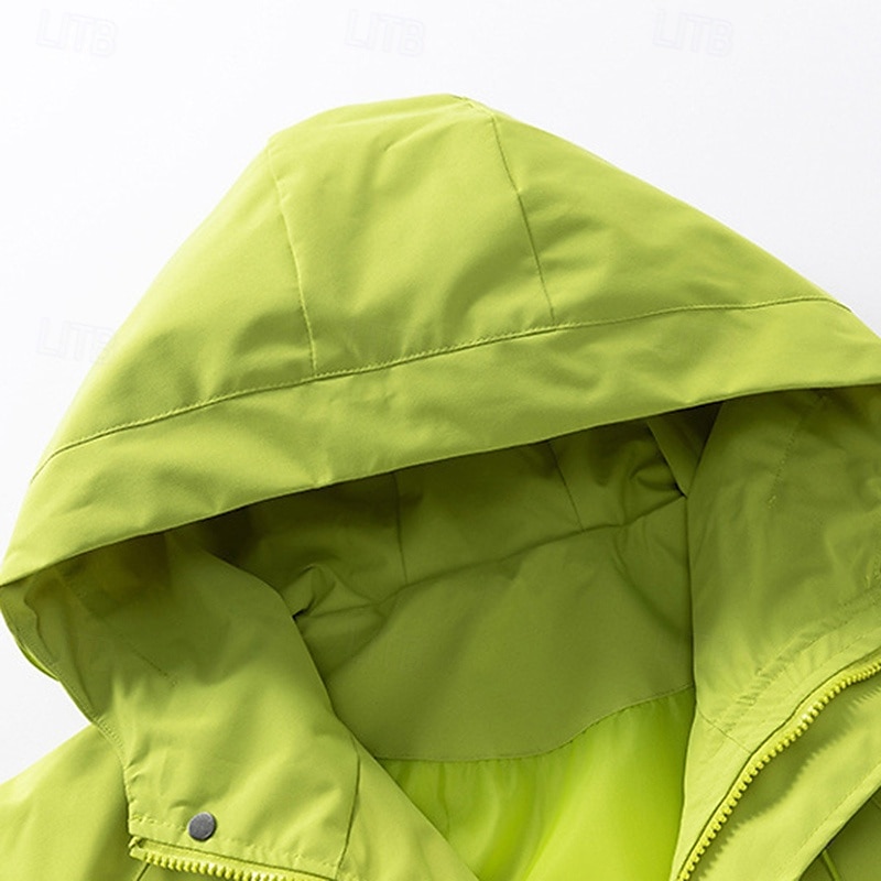 Herr Utomhusjacka Vandringsjacka Hardshell jacka Utomhus Vattentät Vindtät Vandringskläder Vandringskläder Vår Höst Överdelar Camping / vandring / grottforskning Resa Svart Gul Purpur 2025 - $26.99 –P7