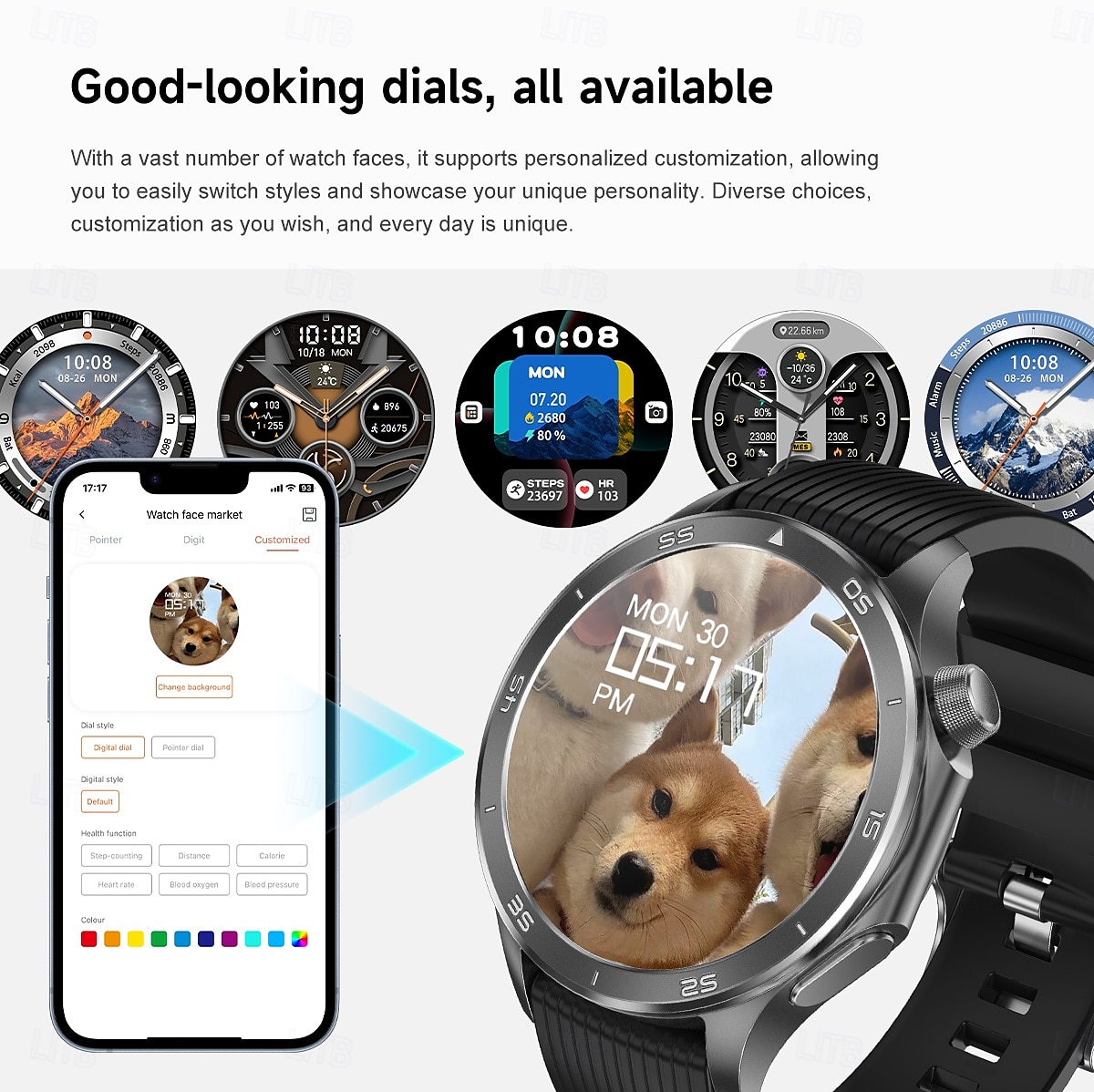 X2 Max Smart Watch 1.53 inch AMOLED HD Screen Bluetooth Call Compass Heart Rate  Fitness Tracker IP68 Waterproof SmartWatch 2025 - $44.99 –P5