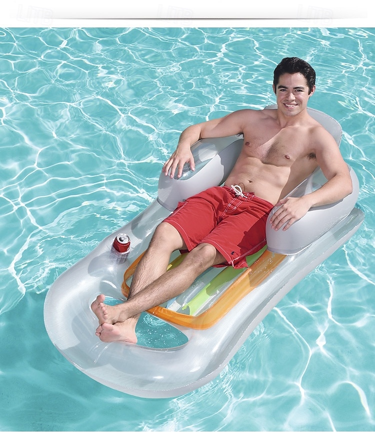 Floating Bed Inflatable Pool Float Summer Outdoor Inflatable Beach Swimming Pool Float Water LoungerPortable Inflatable ReclinerComfortable Floating Bed & Floating Chair Pool Raft for Adult 2025 - $83.99 –P7
