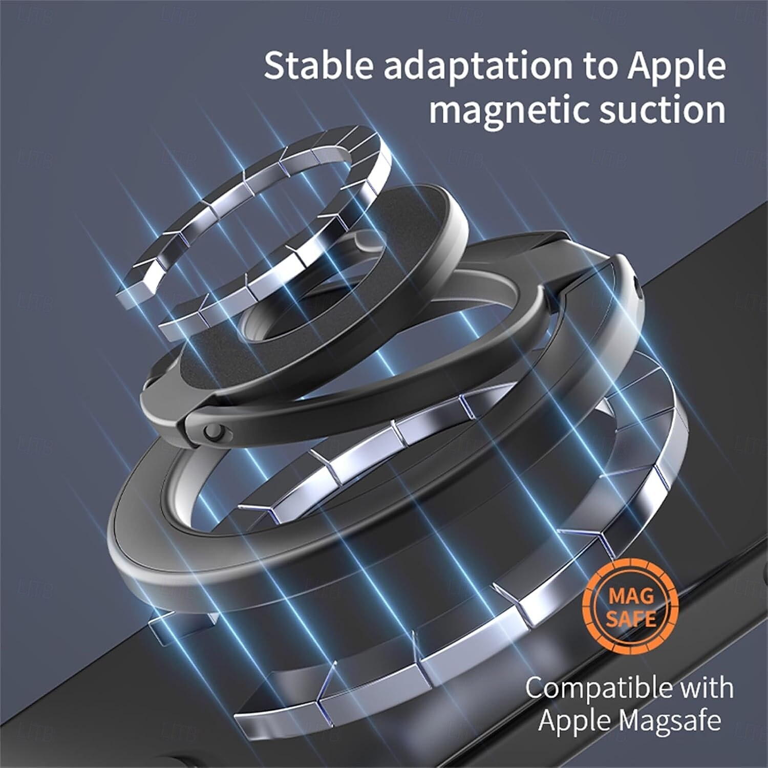 Suporte magnético para celular de dupla face - forte sucção para carro/mesa, ajustável em 360 graus, compatível com capas das séries iPhone, Samsung, Google e Moto de 2025 por $15.99 –P2