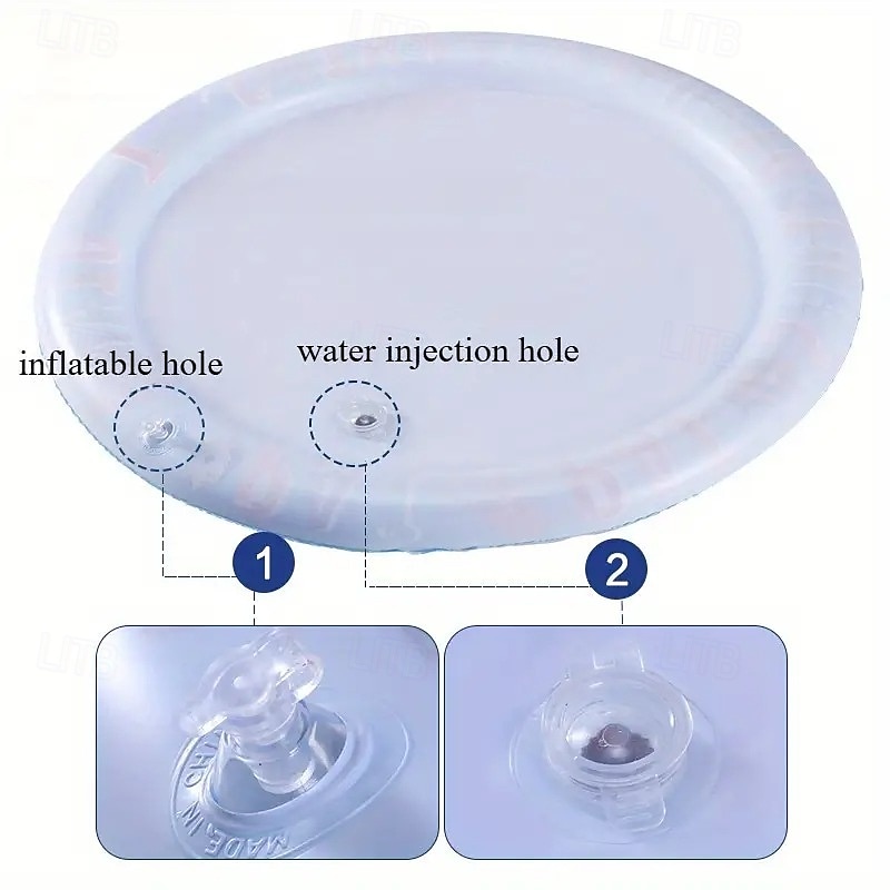 25,6 inch verkoelende huisdierenmat, watermat met oceaanthema voor huisdieren, verkoelend interactief speelgoed met drijvend visontwerp, cartoon-maritieme patronen voor katten &kleine tot grote 2025 - $13.99 –P6