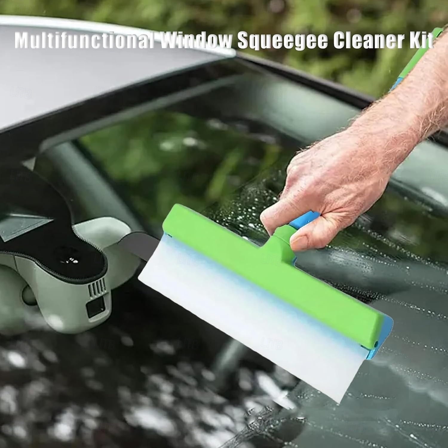 3 in 1 Recyclable Silicone Window Squeegee Kit Glass Cleaning Tools with Silicone Squeegee & Microfiber Scrubber for Home Shower Car Windshield Cleaning 2025 - $37.99 –P9