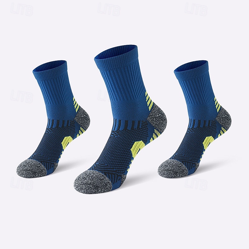 Men's 2 Pairs Multi Packs Socks Running Socks Casual Socks Black White Color Color Block Vacation Sports & Outdoor Daily Basic Medium Spring Fall Fashion Casual 2025 - $5.49 –P2