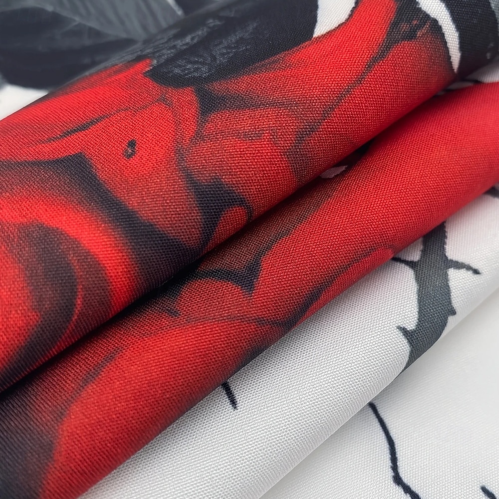 Costume cu imprimeu floral pentru bărbați cămașă cu nasturi cămașă cu mânecă lungă stil gotic întunecat vacanță streetwear vară primăvară cămașă cu guler imprimare 3D alb 2026 - $27.99 –P3