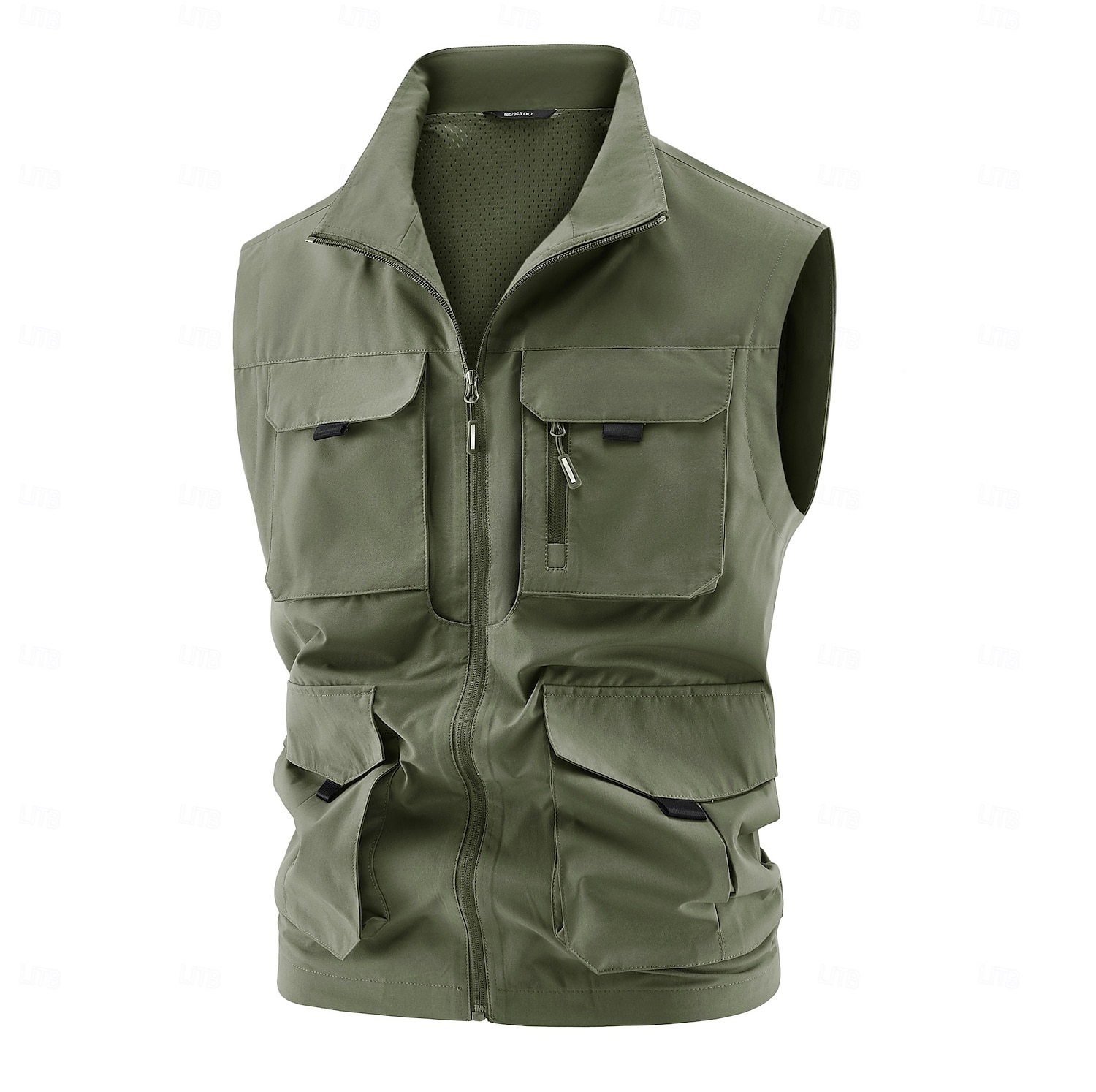 Hombre Chaleco al aire libre Chaqueta táctica Deporte Pesca Acampada y Senderismo Activo Primavera Otoño Multi bolsillo Multicapa Poliéster Táctico Cremallera Negro Azul Marino Caqui Verde Ejército 2025 - $41.99 –P1