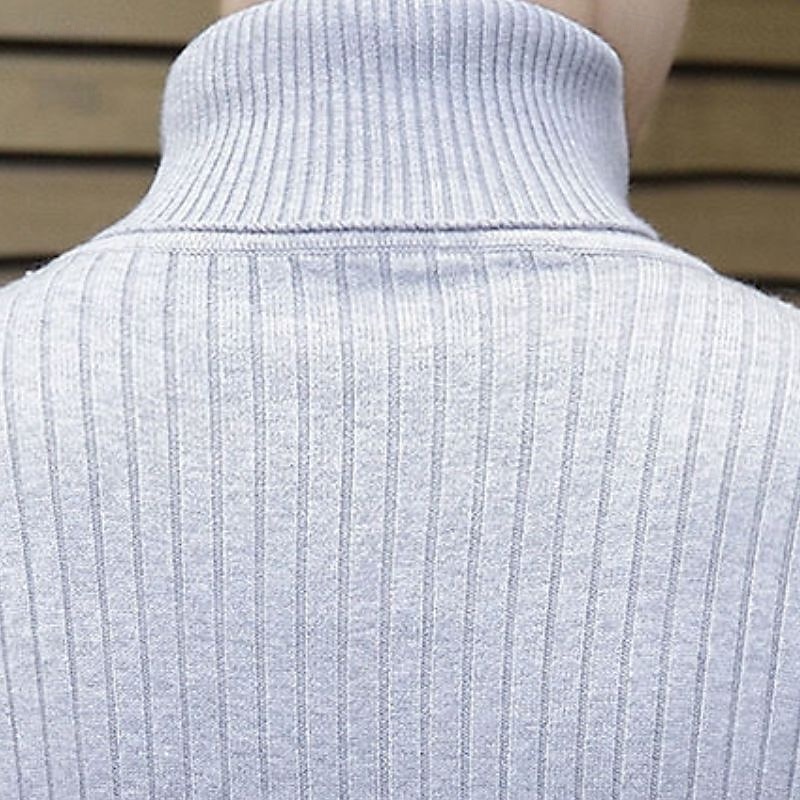 Herr Pullover tröja Stickad tröja Ribbad Kabel Sticka Vanliga toppar Stickat Slät Polokrage Mode Ledigt Semester Dagliga kläder Kläder Höst vinter Kamel Vin M L XL 2025 - $14.99 –P9