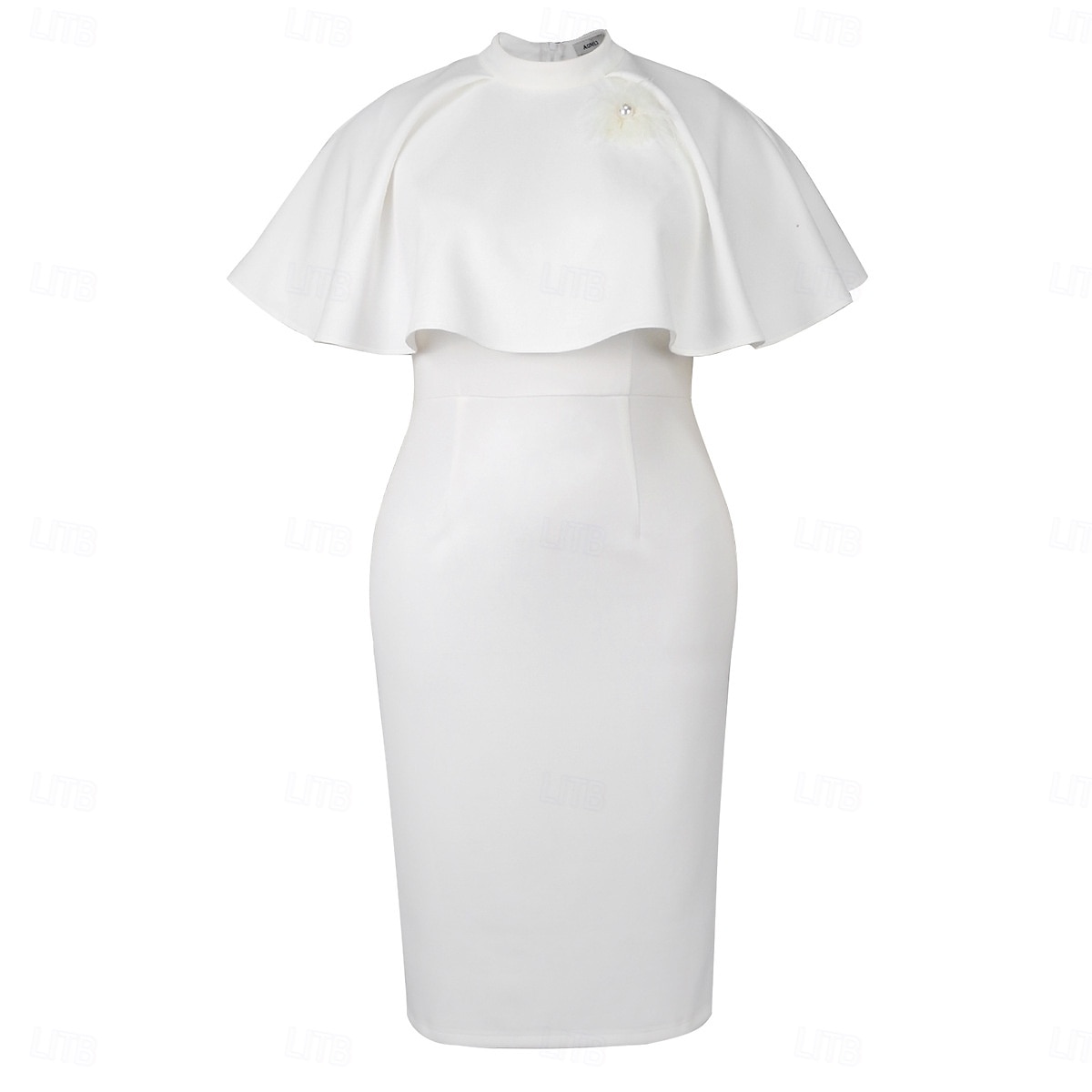 Rétro Vintage Années 1950 Rockabilly Midi Robe de cocktail Robe fourreau Grande taille Col rond Femmes Performance Soirée & Fête Soirée à thème rétro Adultes Robe Printemps & Été de 2025 ? $51.99 –P1