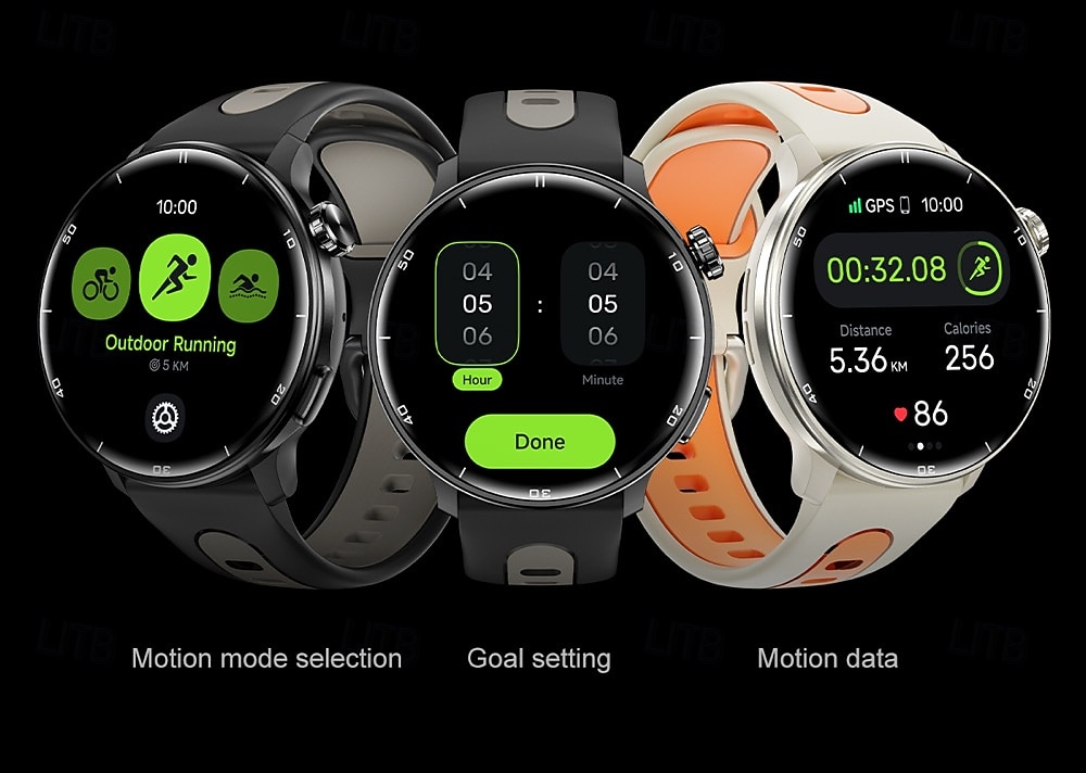 S666R Montre intelligente 1.43 pouce Smartwatch Montre Connectée Bluetooth Podomètre Rappel d'appel Moniteur d'Activité Compatible avec Android iOS Hommes GPS Longue Veille Étanche IP68 Boîtier de de 2025 ? $68.99 –P13