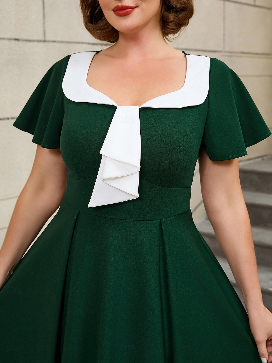 1950-tallet Retro / vintage Middag Flare kjole Store størrelser Kostyme Dame Feriereise Ball Fest / aften Voksne Kjole Vår sommer 2026 - $44.99 –P5