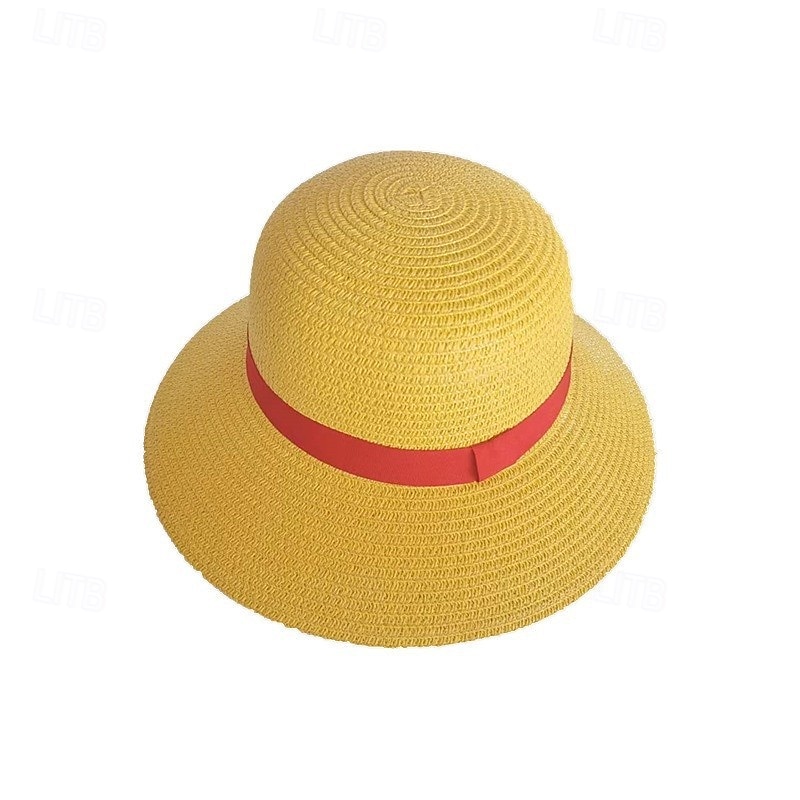 One Piece Monkey D. Luffy Solguden Luffy Animé Byxa Hattar Kläder Cosplay-kostymer Halloween Karnival Prestanda Topp Byxor Skärp Till Herr Pojkar Barn Vuxna 2025 - $51.99 –P6
