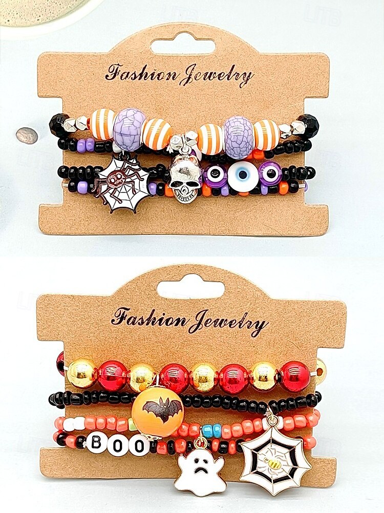 Per donna Braccialetto Set di bracciali Acrilico Lega Helloween del 2025 a $7.99 –P6