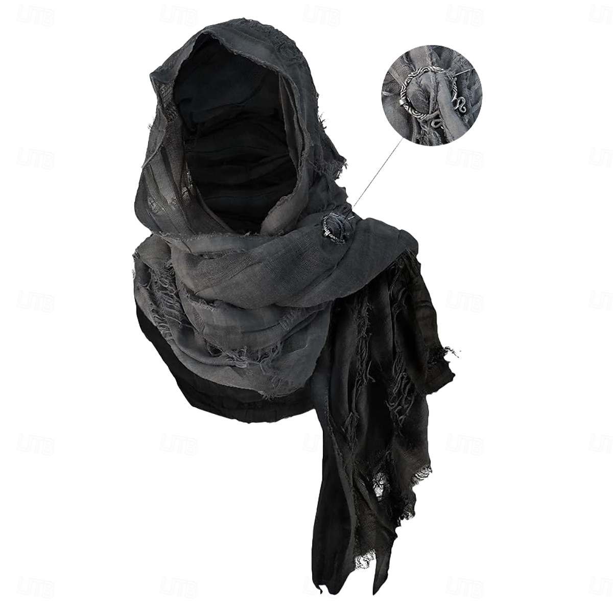 Retro / vintage Medieval Renascentist eșarfă Capișon Șaluri Viching Ranger ripped Costume de fancy Bărbați Pentru femei Unisex Viching Halloween Carnaval Petrecere Performanță LARP Adulți Șal 2026 - $26.99 –P7