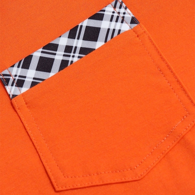 Men's Cotton Blend Polo Shirt Golf Shirt Casual Sports Lapel Short Sleeve Fashion Basic Houndstooth Plaid / Check Patchwork Pocket Summer Spring Slim Fit White Light Blue Orange Khaki Grey Cotton 2026 - $8.99 –P6