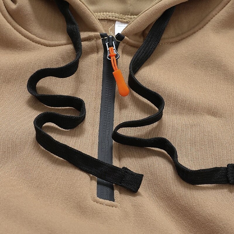 Per uomo Felpa con cappuccio Felpa con cappuccio e zip corta Felpa con cappuccio in pile Felpa con cappuccio tattica Nero Blu marino Cachi Grigio chiaro Grigio scuro Con Cappuccio Semplice Tasca del 2025 a $23.99 –P11