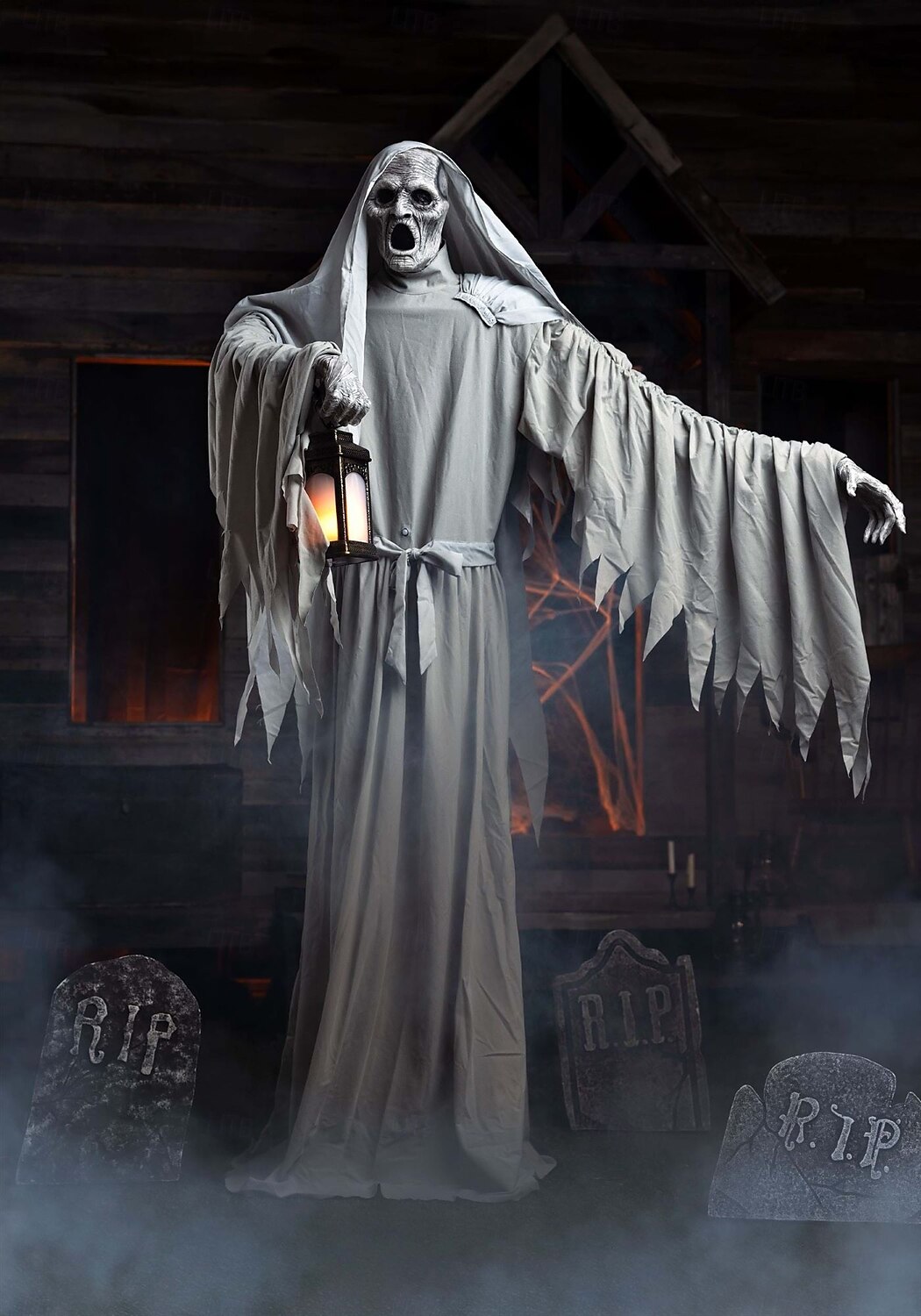 2,1 m animatronische Halloween-Dekoration „Frederick das schwebende Phantom“ 2025 - $1111.39 –P6
