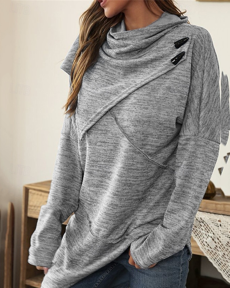 Damen Pullover Mode Täglich Lässig Einfarbig Gerippt Kapuze Gestrickt Langarm Normale Oberteile Stricken Täglich Ferien Ausgehen Schwarz Wein Herbst Winter 2025 - $27.99 –P9