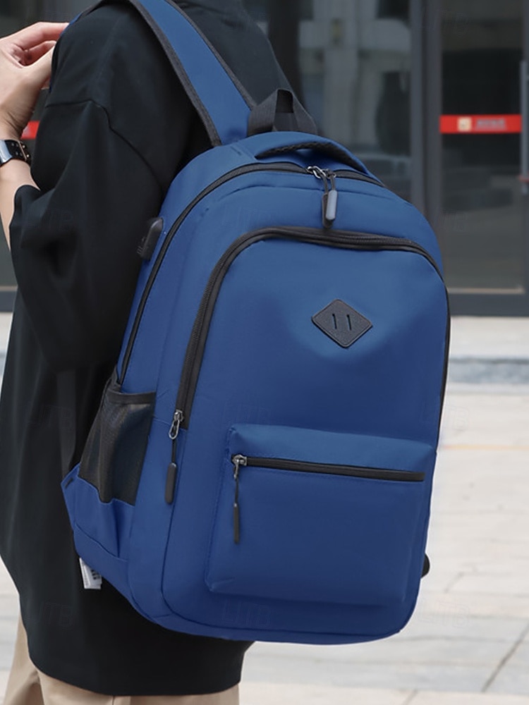 Sac à dos d'école imperméable pour homme avec port de chargement USB – Sac léger et résistant aux rayures pour ordinateur portable, idéal pour l'université, les déplacements ou un usage quotidien de 2025 ? $19.99 –P2