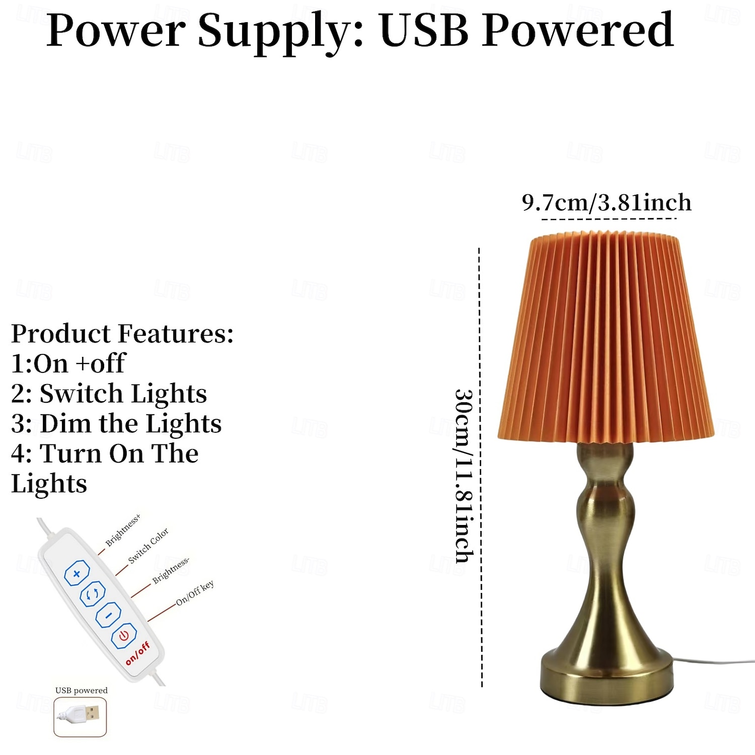 leeslamp decoratief modern eigentijds usb-aangedreven voor slaapkamer metaal 2026 - $20.99 –P10