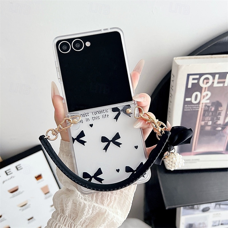telefono Custodia Per Samsung Galaxy Z Flip 7 Z Flip 6 Z Flip 5 Z Flip 4 Copertura Posteriore Resistente agli urti Cuore Farfalla Fiore Floreale PC del 2025 a $16.99 –P1