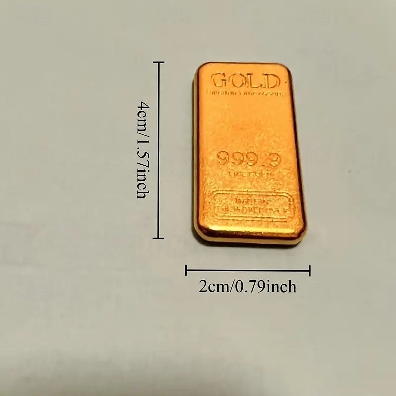 10 peças de ornamentos de réplica de barra de ouro, mini lingotes de ouro de metal sólido para decoração de casa, decorações de símbolo de riqueza, presente ideal para ano novo, natal, dia dos de 2026 por $19.99 –P5