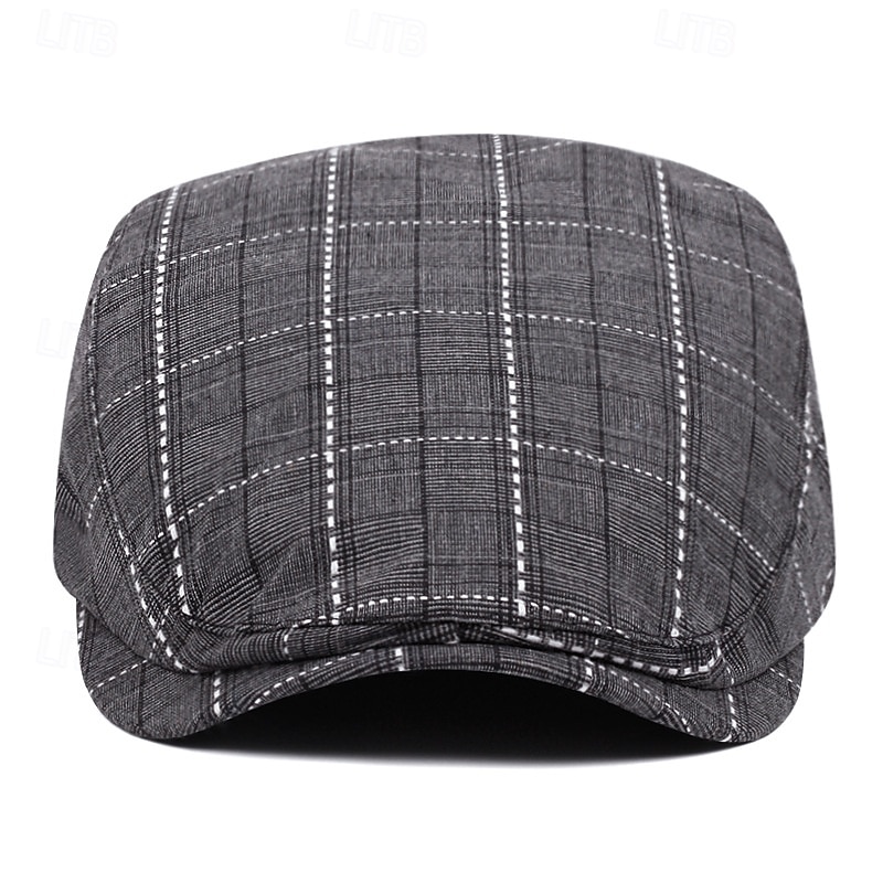 berretto a quadri alla moda da uomo e da donna - ripiegabile, lavabile a mano, autunnale &berretto alla moda primaverile, berretto alla moda autunnale con motivo a quadri, berretto ripiegabile del 2025 a $15.49 –P9