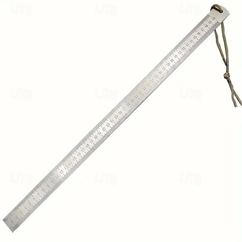 20 inch Heavy-Duty Dual-Scale Steel Ruler with Lanyard - Quenched Thickened Metal Straight Edge for Precision Drawing & Measurement 2025 - $12.99 –P9