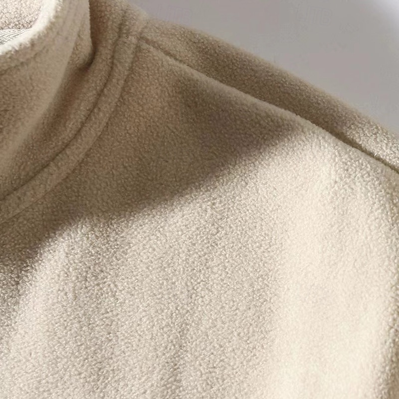 Men's Fleece Jacket Winter Jacket Thermal Jacket Winter Outdoor Thermal Warm Top Dark Grey Black Green Khaki 2025 - $23.99 –P9