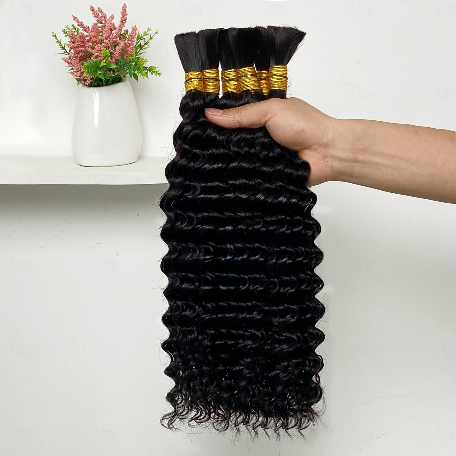 3 pacotes de cabelo humano cor natural sem trama cabelo remy volume onda profunda cabelo humano 10-28 polegadas de 2026 por $204.19 –P3