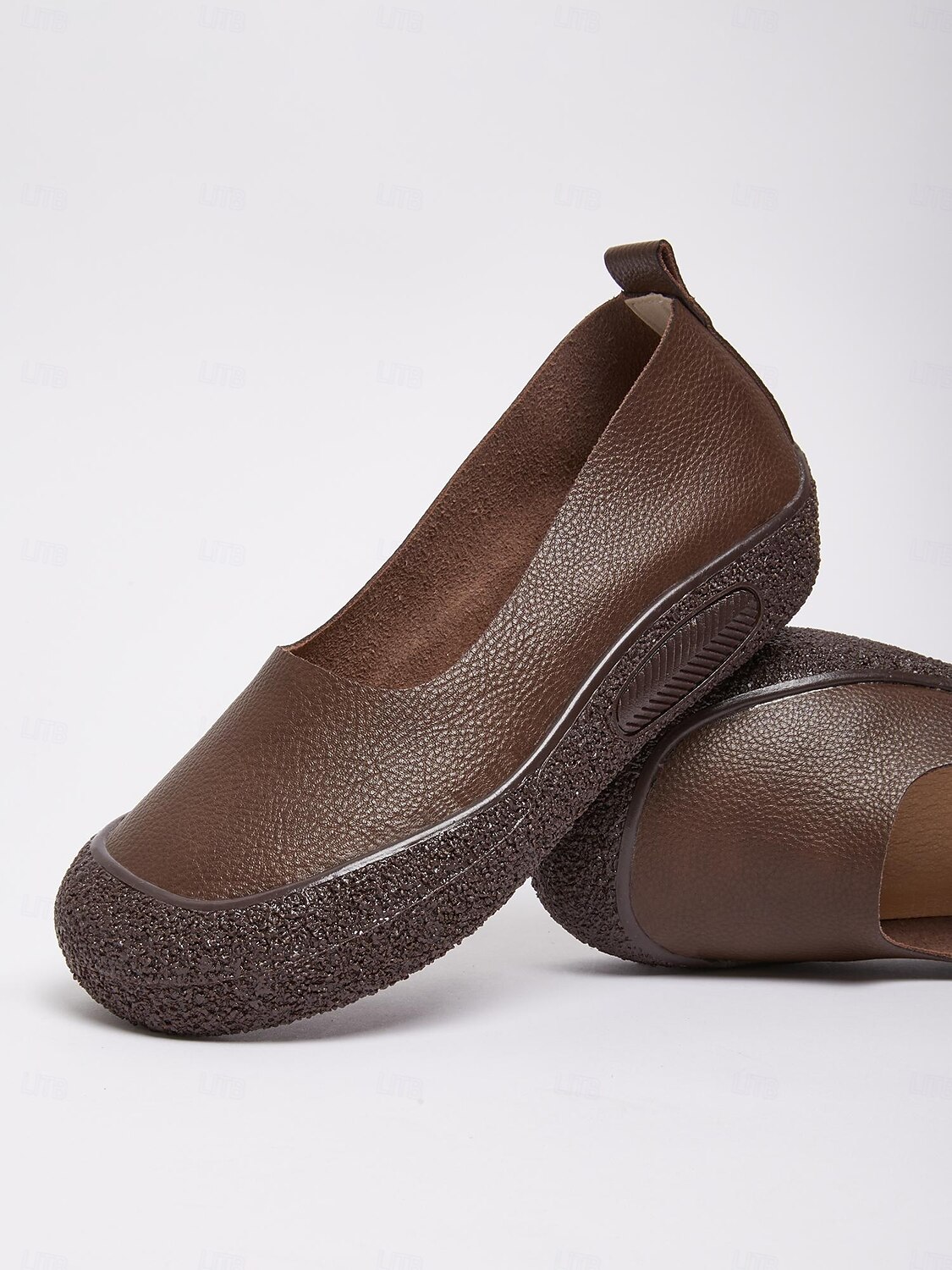 Damen Flache Schuhe Barfußschuhe Weiche Schuhe Schuhe mit weiter Passform Täglich Reise Muttertag Flacher Absatz Runde Zehe Lässig Komfort Minimalismus Kunstleder Loafer Schwarz Kaffee 2025 - $26.99 –P2