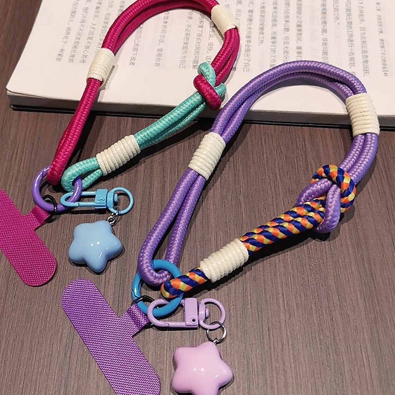telefone Capinha Para Cordões de Segurança Universal com cordão com pulseira Cores Gradiente Estampa Geométrica Poliéster de 2025 por $9.99 –P6