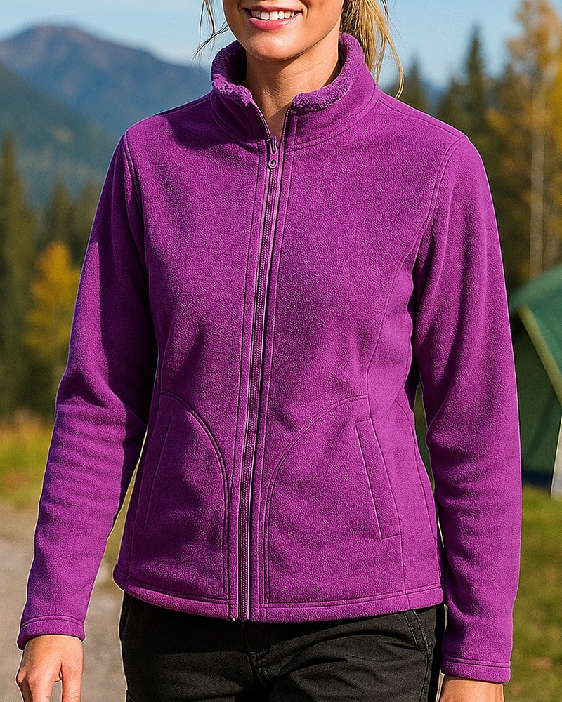 Per donna Giacca da esterno Giacca da escursionismo Giacca in Pile Giacca convertibile Pile Inverno All'aperto Calore Termico Top Rosa Viola Rosso rosa Grigio del 2025 a $24.99 –P1