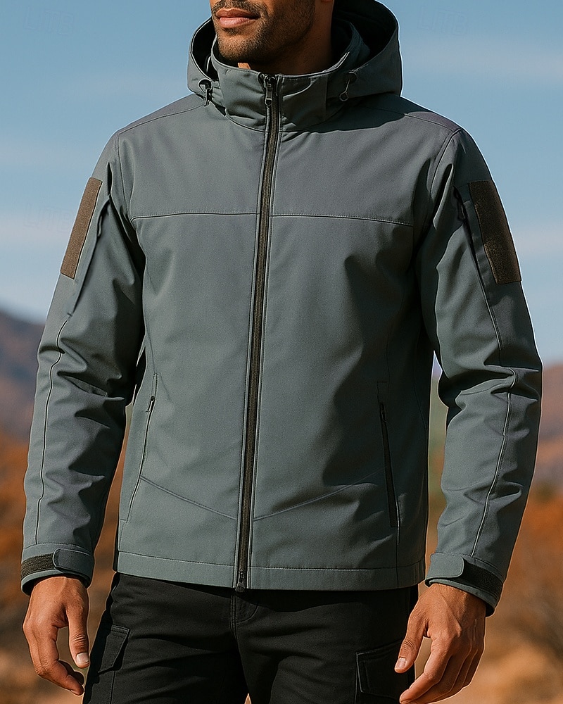 Hombre Cortavientos Chaqueta Chaqueta Softshell Al aire libre Impermeable Resistente al Viento Trajes de senderismo Ropa de senderismo Primavera Otoño Camiseta Caza Camping / Senderismo 2025 - $36.99 –P1