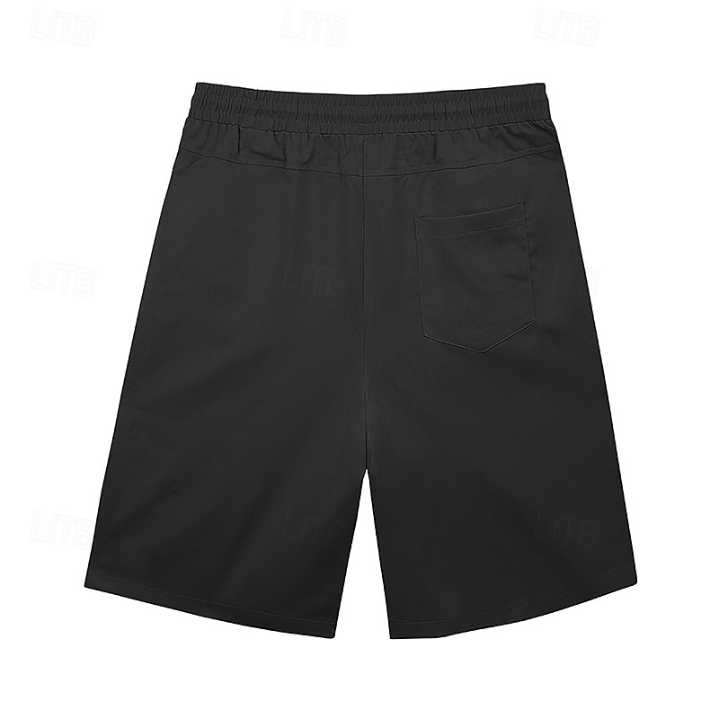 Pánské Kraťasy Chino šortky Letní šortky Plážové šortky Neformální šortky Šňůrky Elastický pas Bez vzoru Pohodlné Délka kolen Denní Venkovní Streetwear Módní Klasický styl Khaki Lehce elastické 2026 - $18.99 –P3