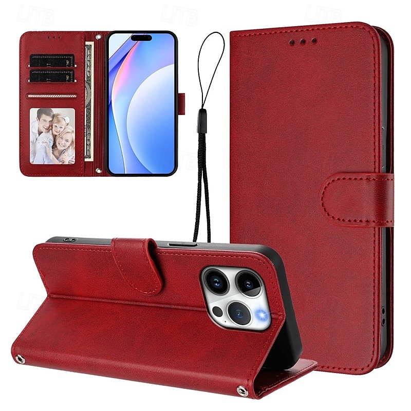 telefono Custodia Per iPhone 16 Pro Max Plus iPhone 16 iPhone 16 Plus iPhone 16 Pro iPhone 15 iPhone 15 14 Pro Max Plus Custodia Portafoglio con Supporto Protezione Completa Con Cinturino da Polso del 2025 a $12.99 –P2