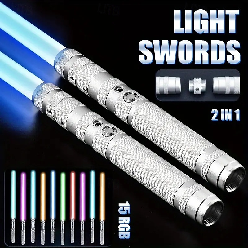 Light Up Toys Metal Hilt 3 Sound Modes Rechargeable Force FX Heavy Dueling Light Toys Set Cosplay Children Adults for Hallown for Christmas Gifts 2025 - $61.99 –P9