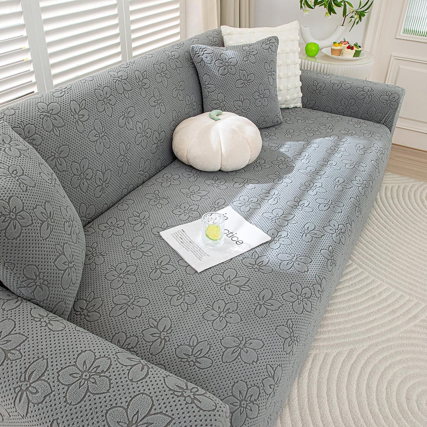 Capas de sofá de chenille para sala de estar, capa elástica de sofá com tudo incluído, jacquard grosso, capas de sofá de canto em forma de L, 1/2/3/4 lugares de 2025 por $72.99 –P9