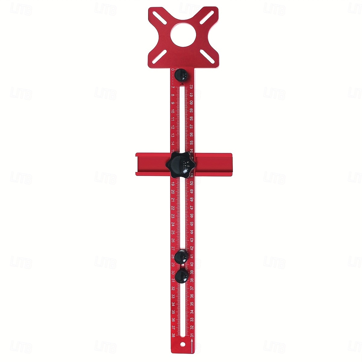 Fraiseuse à bois multifonctionnelle 3 en 1 avec pince en aluminium - outil de coupe et de fraisage circulaire de précision avec support de rainure réglable, base rouge et rail en acrylique transparent de 2025 ? $63.99 –P18