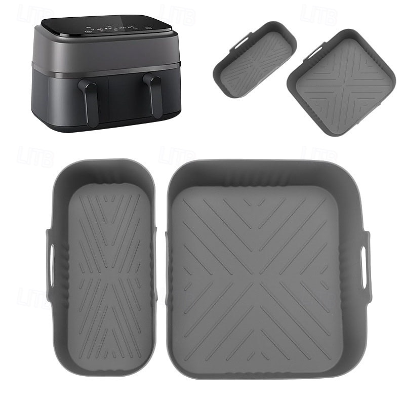 Lot de 2 plaques de cuisson réutilisables en silicone antiadhésives pour friteuse à air, compatibles avec les modèles Philips NA350-3000, avec surface antiadhésive, adaptées aux friteuses à air, aux de 2025 ? $15.49 –P7