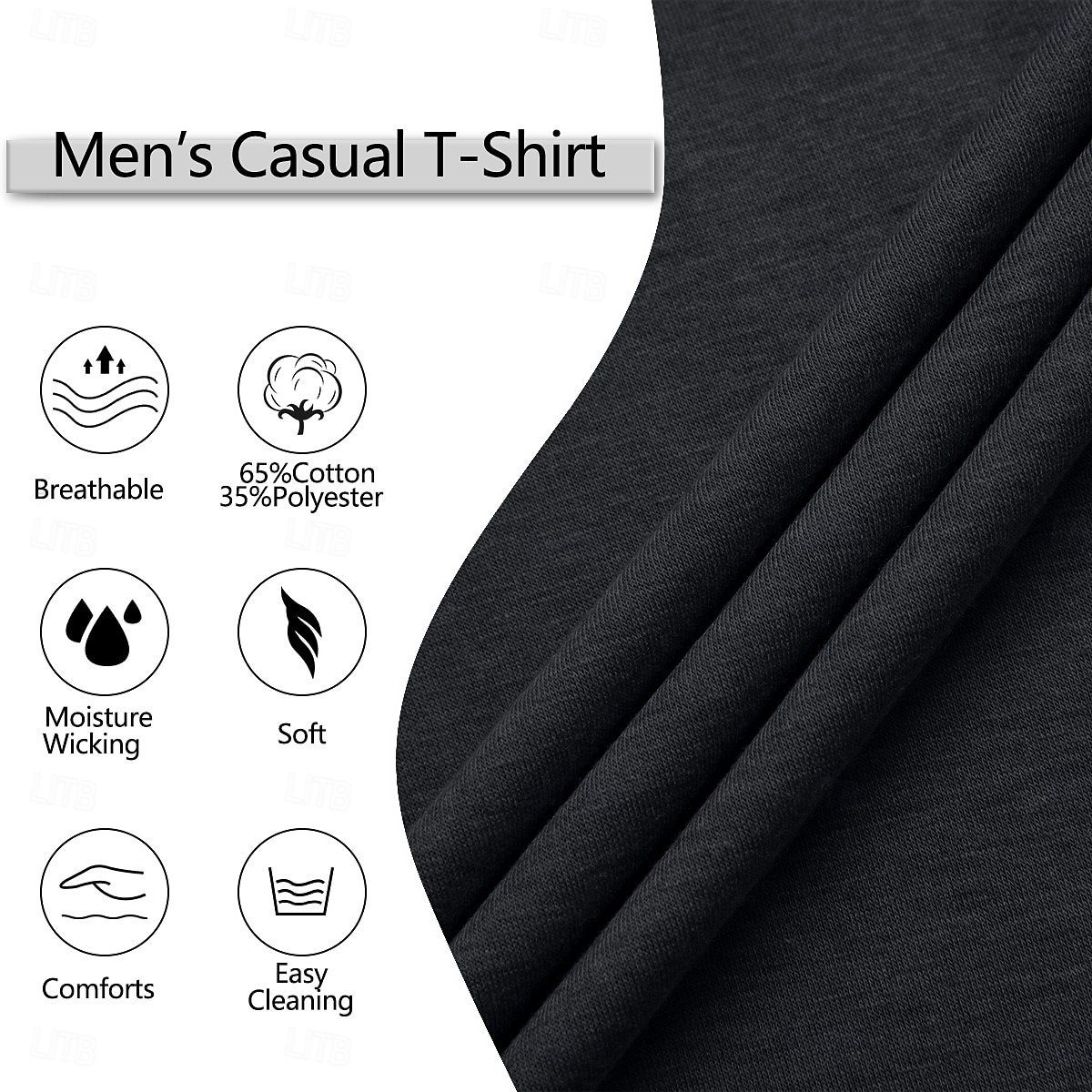 Herren T-Shirt Langarmshirt Falscher Rollkragen Langarm Rollkragen Stapelhals Herbst Winter Frühling & Herbst Einfarbig Täglich Lässig Streetstyle Stehkragen Rein Formell Outdoor Straße Hellblau 2025 - $15.49 –P4
